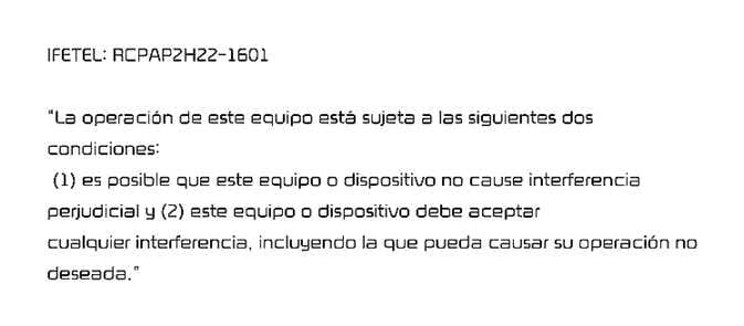 2026 Kia Tasman IFETEL declaration of conformity image. It displays the certification code 'RCPAP2H22-1601' and Spanish regulatory text regarding interference conditions. This describes the radio frequency compliance for the Mexican market.