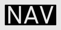 2026 Kia Tasman Navigation-based Smart Cruise Control NAV indicator icon. It displays the text 'NAV' inside a rectangular box. This icon indicates the system status during pause, rerouting, or driver operation.