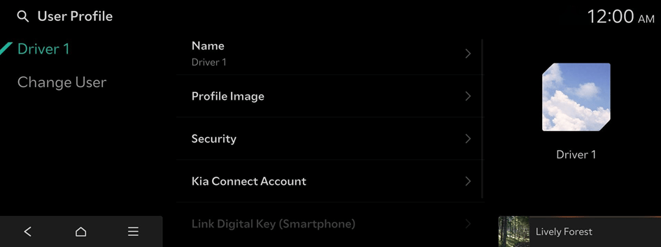 Select the user profile to use, and press Confirm . Set the language to ...